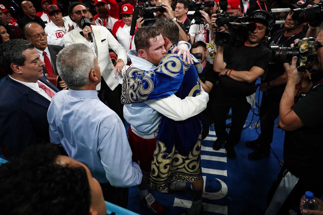 After 36 rounds of epic trilogy, Canelo Alvarez squashes Gennady and says Thank you for everything.