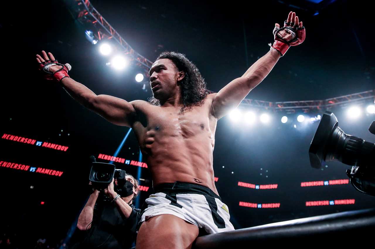 Bellator's Benson Henderson is a tough fighter in the cage, but he is super-dad with his MMA fighting wife Maria