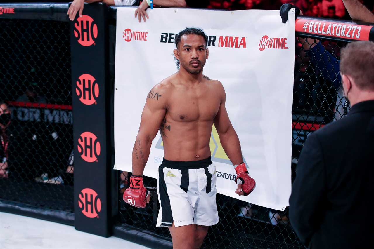 Bellator's Benson Henderson is a tough fighter in the cage, but he is super-dad with his MMA fighting wife Maria
