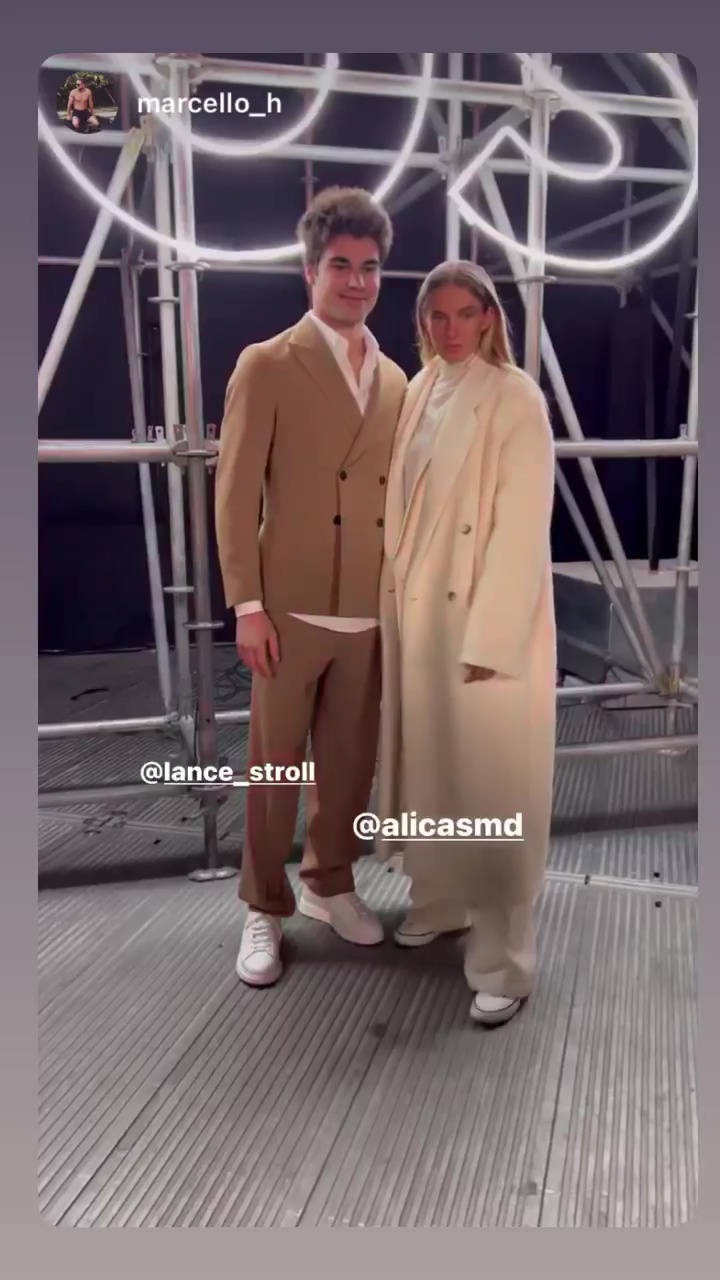At Milan Fashion Week, Anthony Joshua embraces Alica Schmidt (the 'world's most sexy athlete) and Naomi Campbell