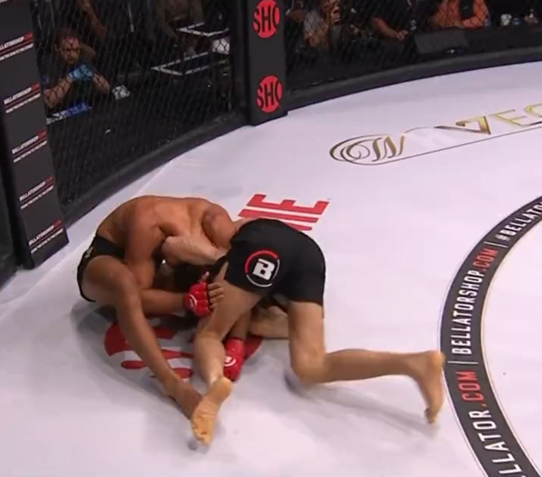 After a sickening Bellator 258 submission, watch as MMA star MMA star EYES OPEN is left cold