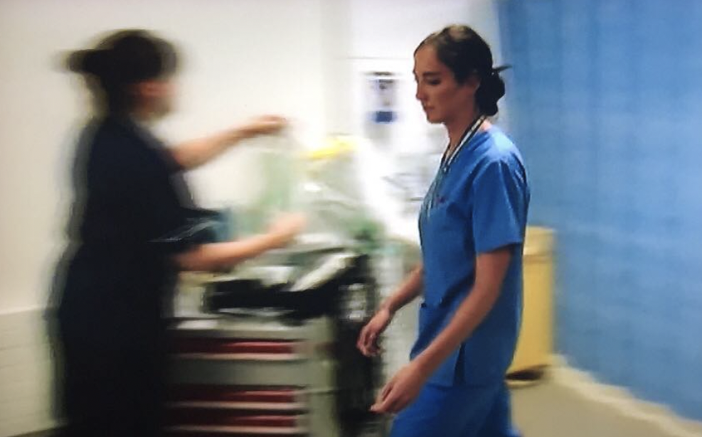 Joe Joyce's beautiful jet-setting girlfriend Nadine, who works in an A&E nursing position at a London hospital.