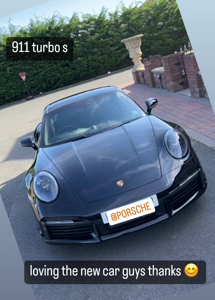 Just days after the Joshua clash, Fury spends a lot of money on a new PS170,000 black Porsche.