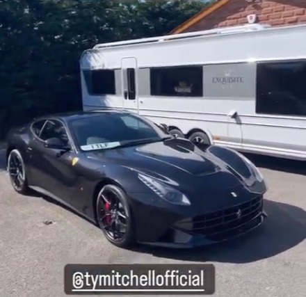 Tyson Fury showed off his stunning £300,000 Ferrari
