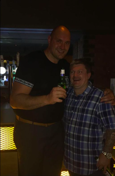Ricky Hatton shared a throwback photo of Tyson Fury and him before their amazing body transformations.