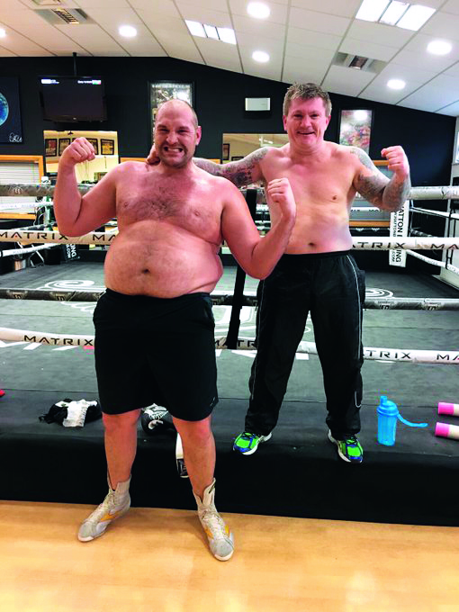 Ricky Hatton shared a throwback photo of Tyson Fury and him before their amazing body transformations.