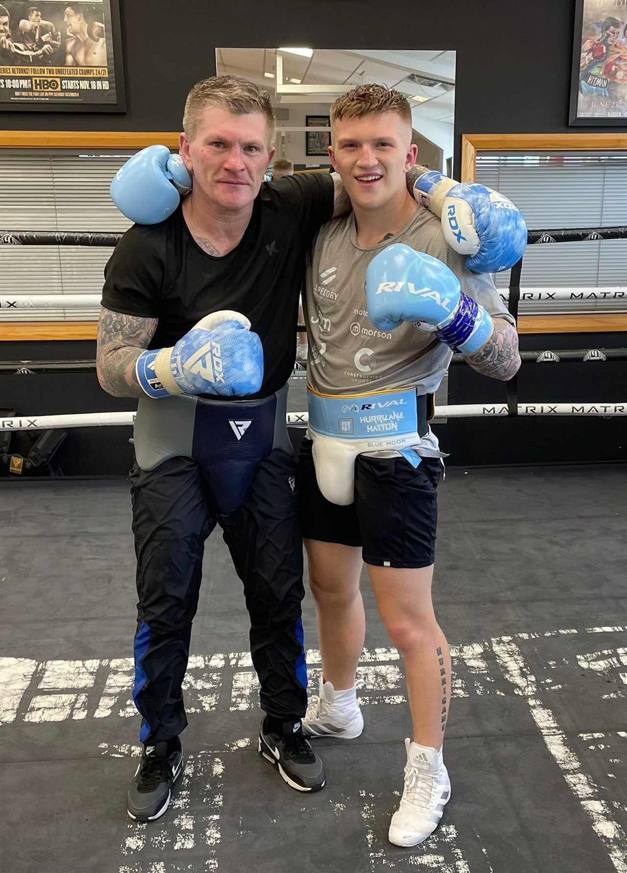 Ricky Hatton shared a throwback photo of Tyson Fury and him before their amazing body transformations.