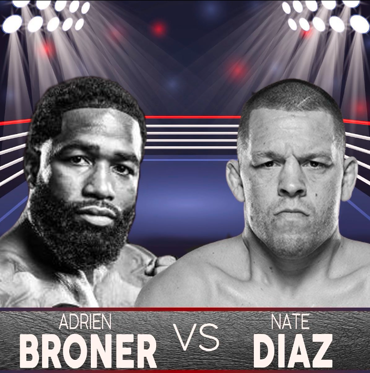 Adrien Broner offers Nate Diaz a fight after quitting MMA.
