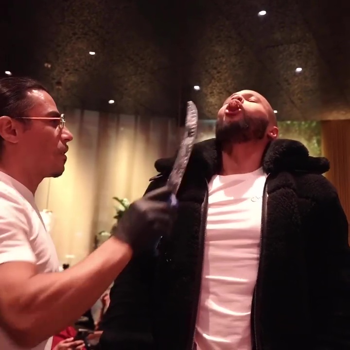 Chris Eubank Jr. posted a video of himself eating a huge steak at Salt Bae's restaurant days before he had to lose his weight.