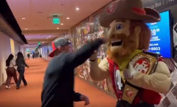 Nate Diaz, the floor NFL mascot, strikes a single punch to win his first post-UFC fight.