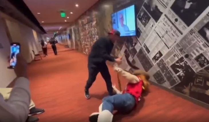 Nate Diaz, the floor NFL mascot, strikes a single punch to win his first post-UFC fight.