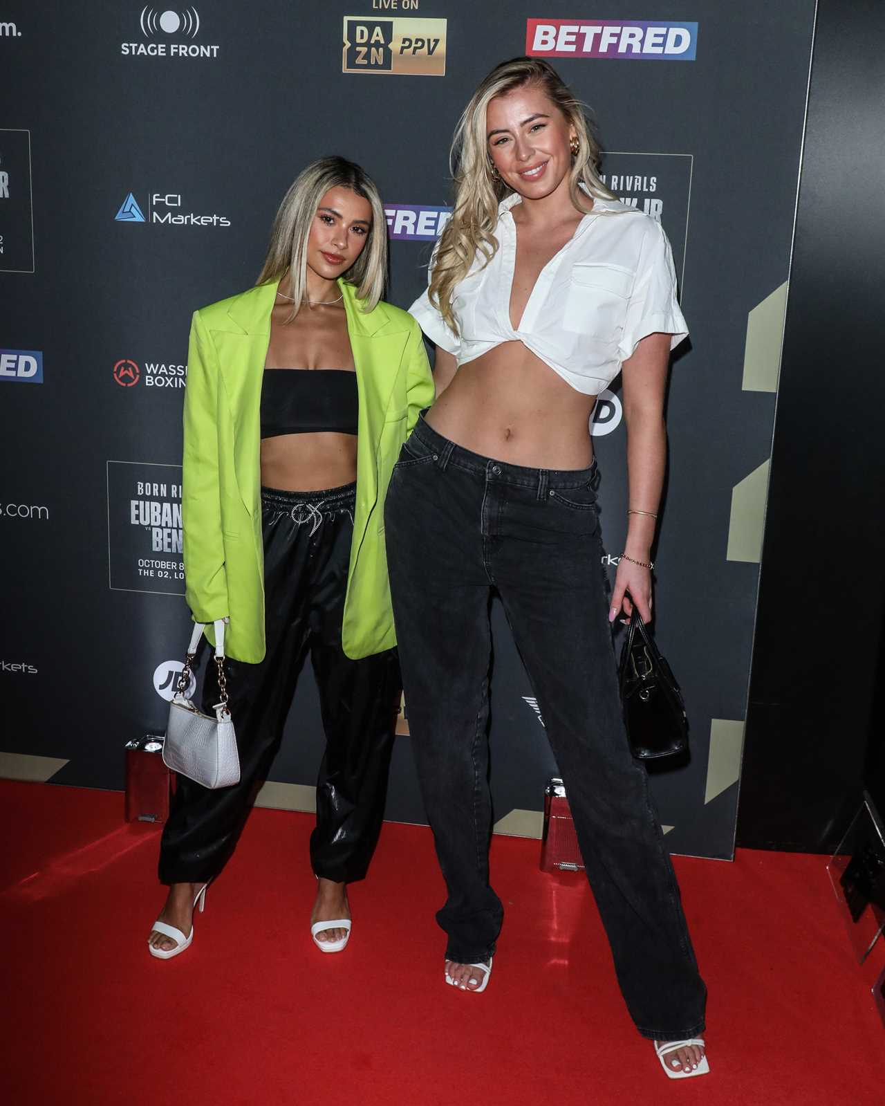 Conor Benn and Chris Eubank Jr joined other celebs, including Love Island stars, on the red carpet at fight week's launch party
