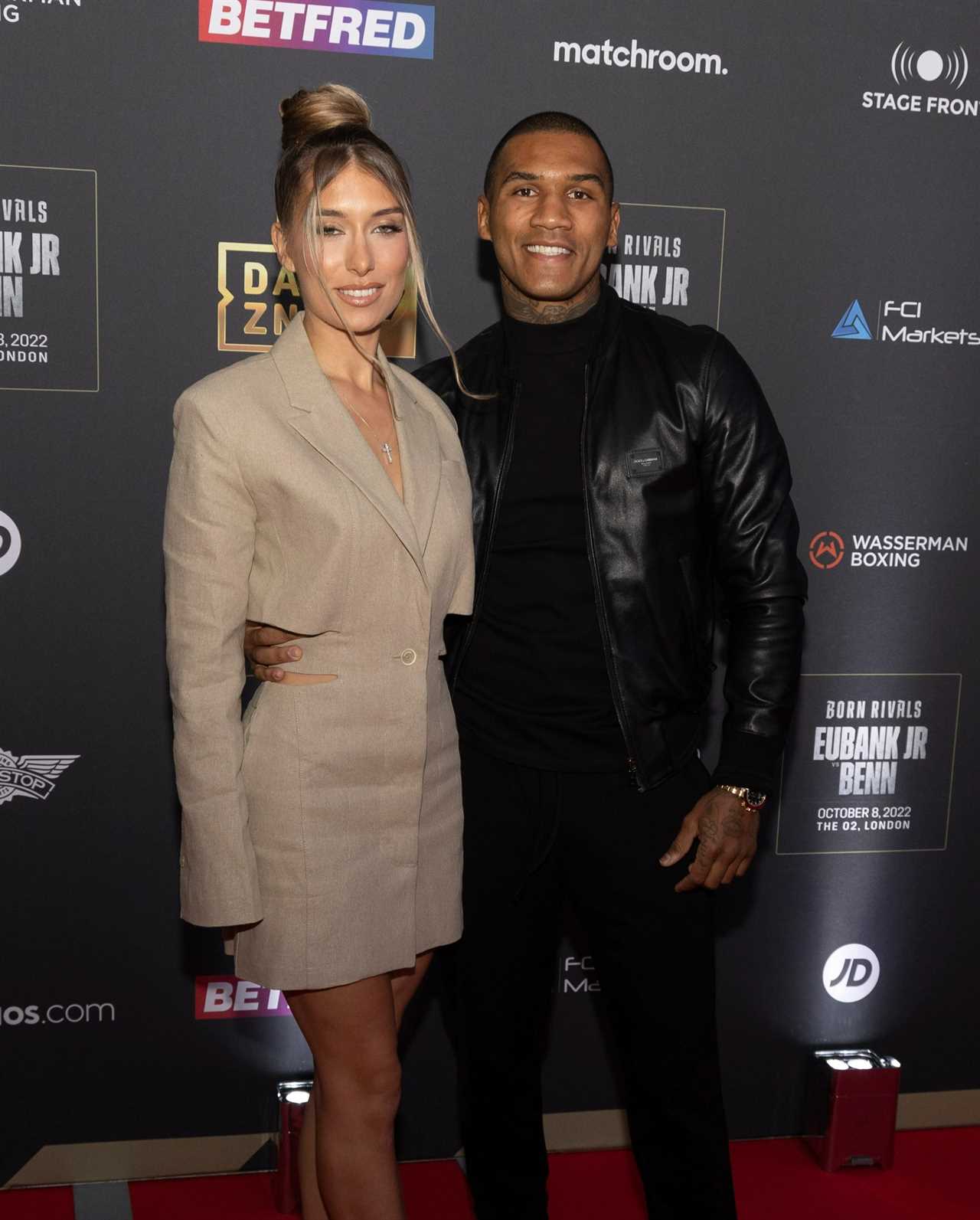 Conor Benn and Chris Eubank Jr joined other celebs, including Love Island stars, on the red carpet at fight week's launch party