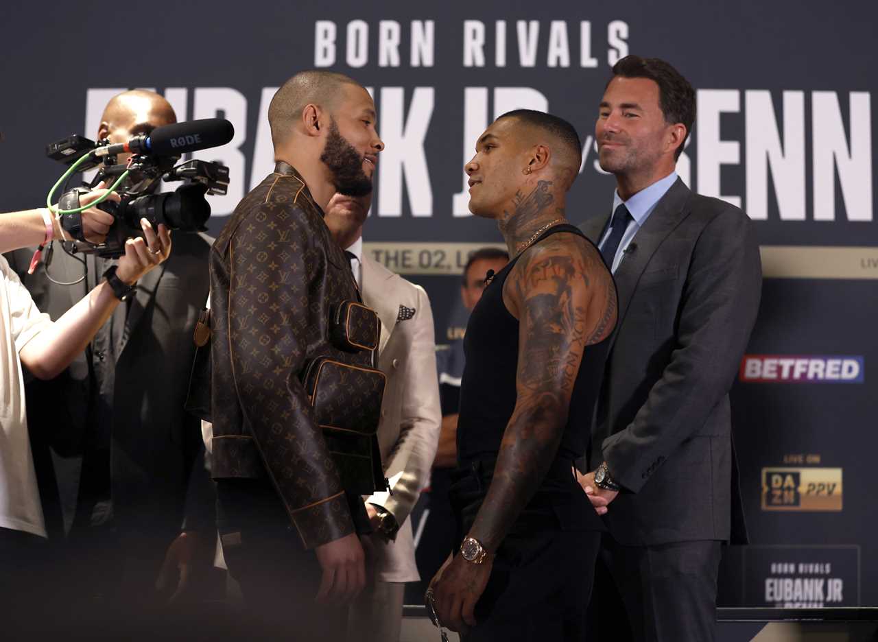 Chris Eubank Jr. tweets his response to Conor Benn’s failed drug test days before the all-British grudge match