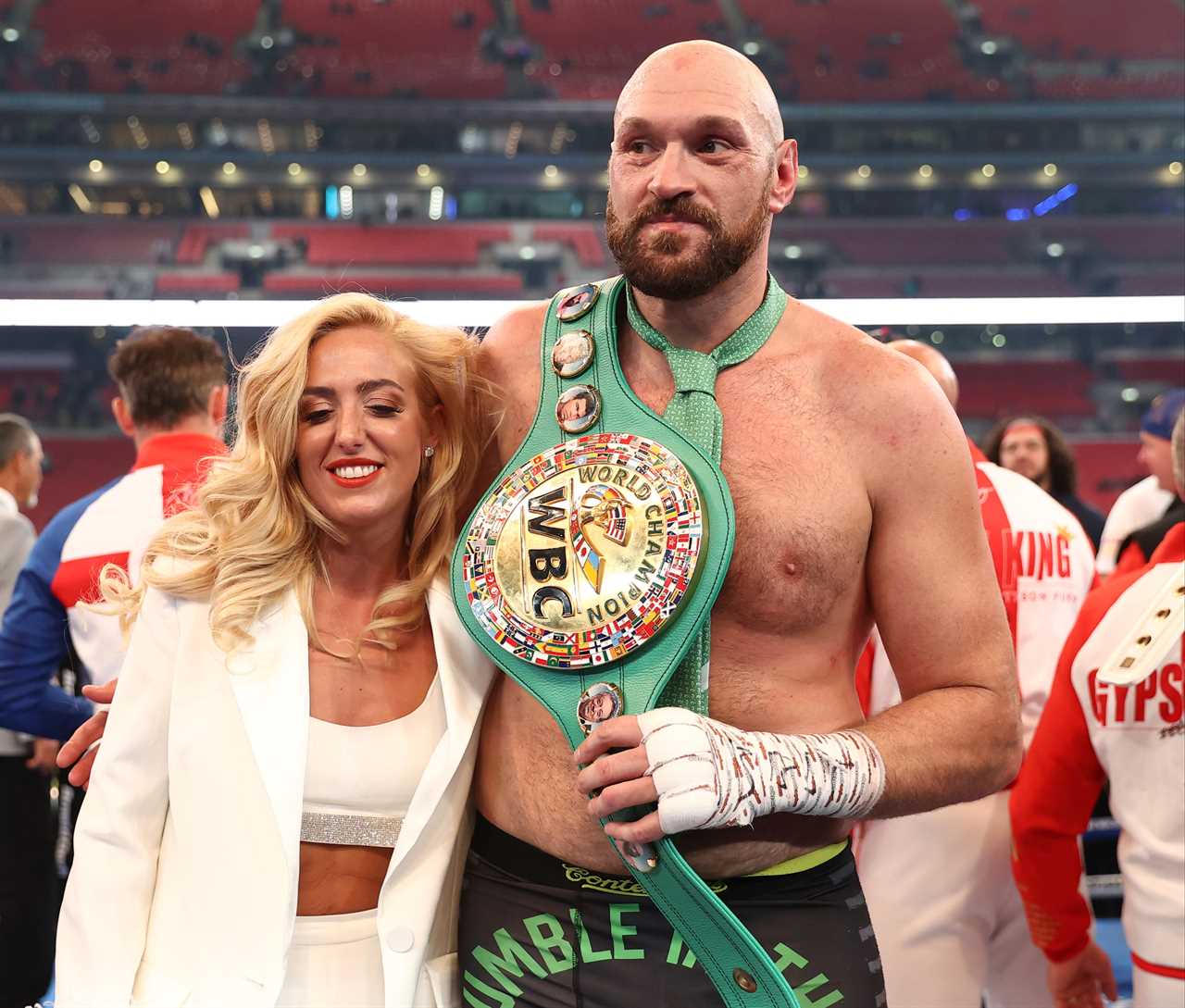 Joy Joyce hears Tyson Fury telling Joy Joyce that he needs to raise his profile before they fight... and that his wife Paris is the bigger star