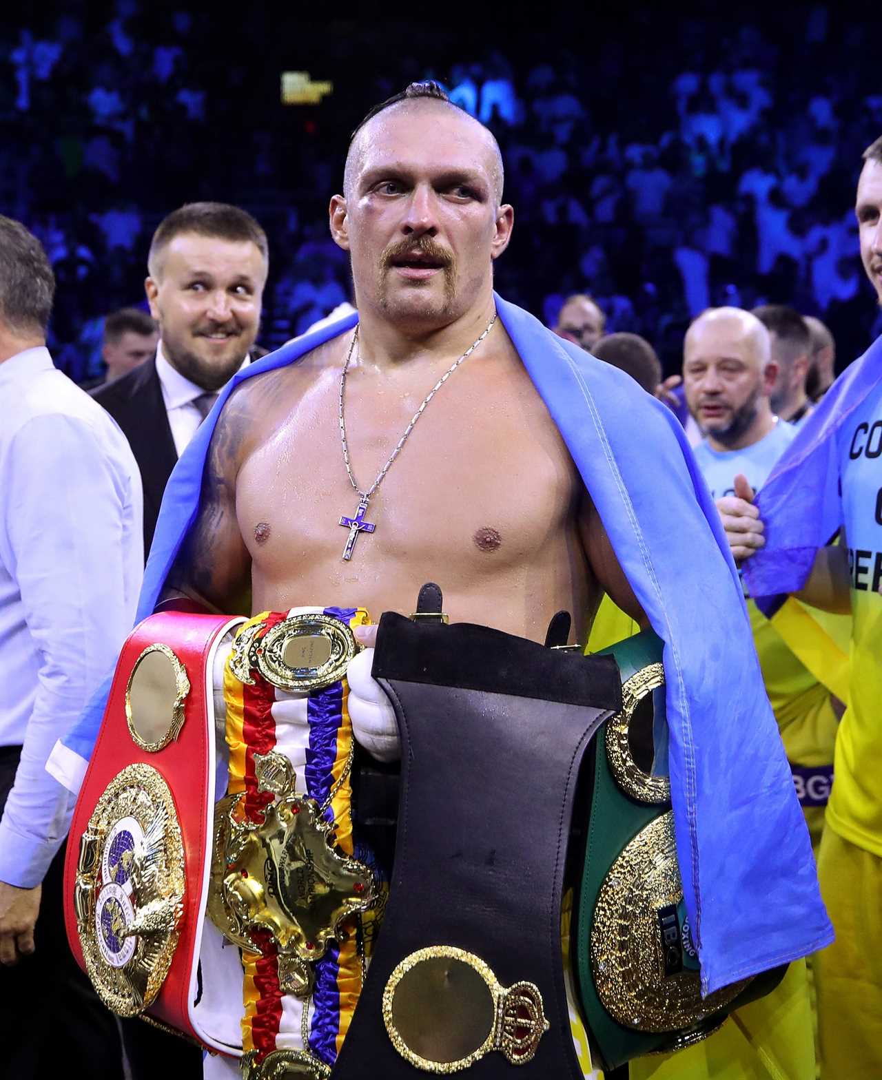 Usyk may drop to cruiserweight if Joshua wins, as he struggles with his 'giant heavyweight' body.