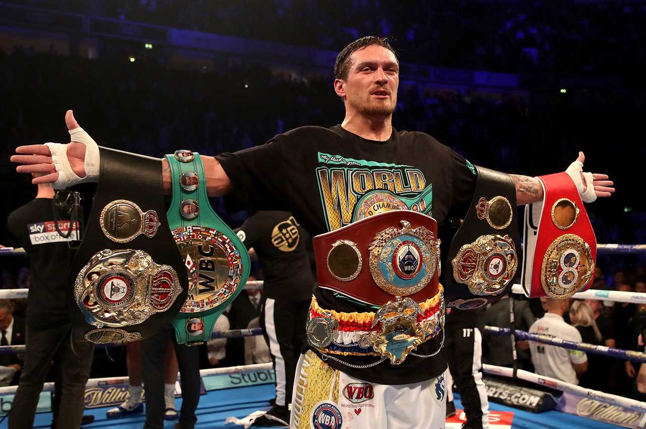 Usyk may drop to cruiserweight if Joshua wins, as he struggles with his 'giant heavyweight' body.