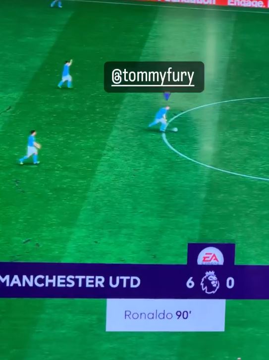 Tyson Fury makes Tommy feel embarrassed after he smashed him at Fifa...before Love Island star storms out.