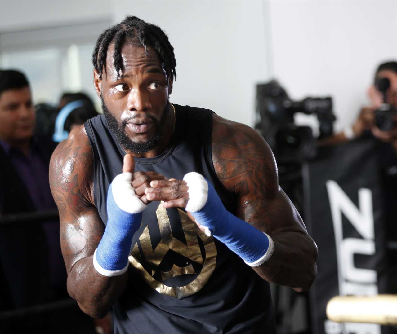Deontay Wester discussed the mega-fight with UFC heavyweight champion Francis Ngannou behind closed doors