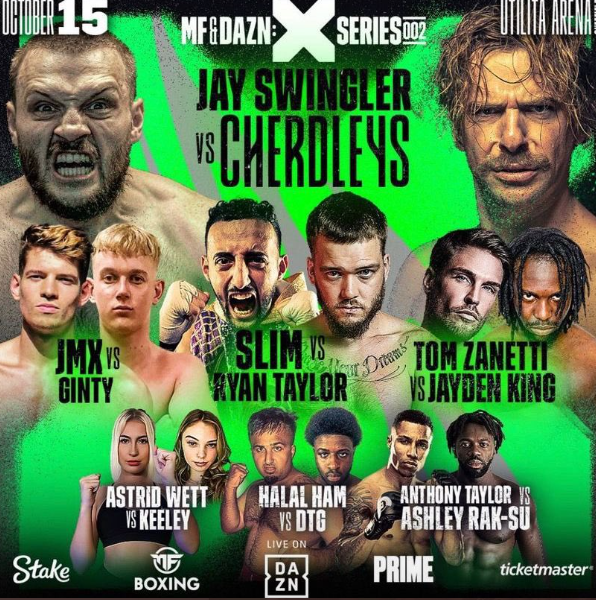 Jay Swingler vs Cherdleys: Misfits Boxing: UK start, live stream, and undercard, including Slim vs Ryan Taylor