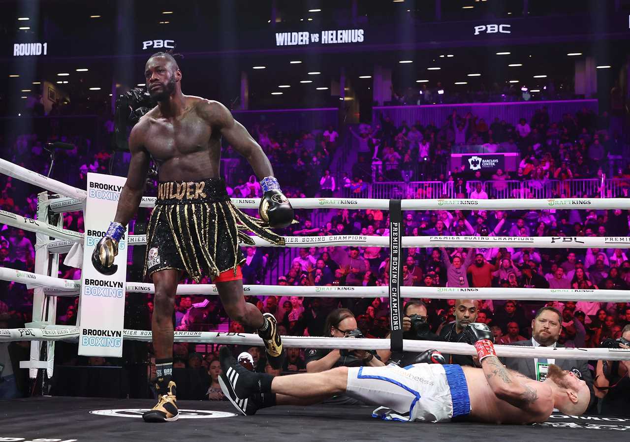 Five fights are scheduled for Deontay wilder following Robert Helenius' KO in return, including Oleksandr Usyk (and Anthony Joshua)