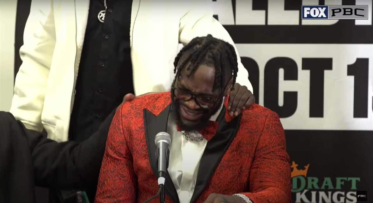 Deontay Wilder breaks down after knocking out Robert Helenius and reveals his fear for brain-damaged boxers