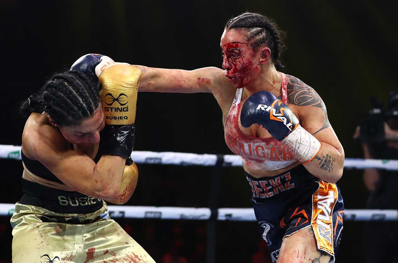 World champion Cherneka Johnson displays horror gash after brutal war with Susie Ramadan and is left bloodied