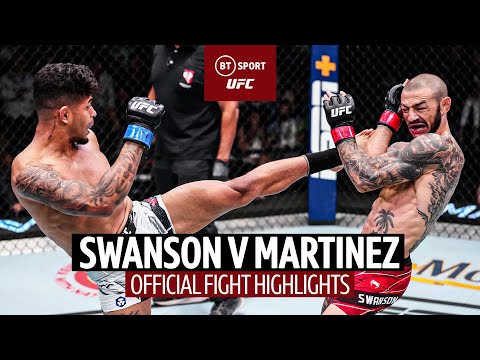 This is a very rare TKO finish! Jonathan Martinez v Cub Swanson UFC Official Fight Highlights