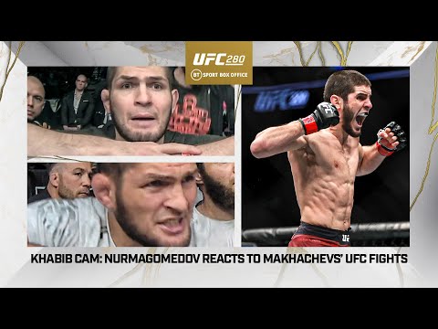 Coach Khabib Cam: Nurmagomedov reacts to Islam Makhachev's UFC fights  UFC 280  BT Sport