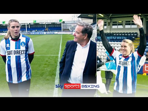 Savannah Marshall Meets Jeff Stelling  Match-day at Hartlepool United ⚽ 🙌