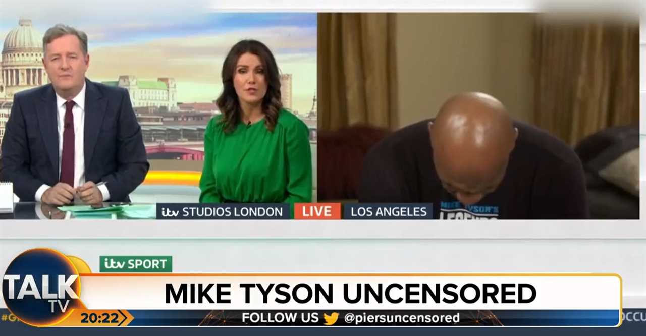 ‘It was my fault!’ – Mike Tyson says painkillers made him FALL ASLEEP during live interview with Piers Morgan