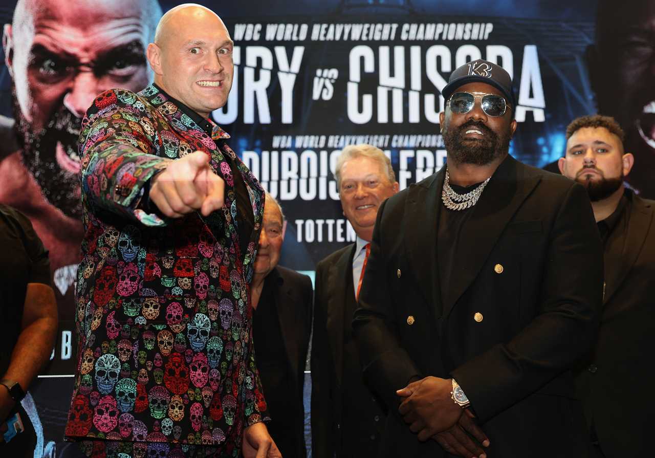 Tyson Fury claims Derek Chisora fight is NOT tune up for Usyk… as he only needs two weeks training to ‘splatter’ rival