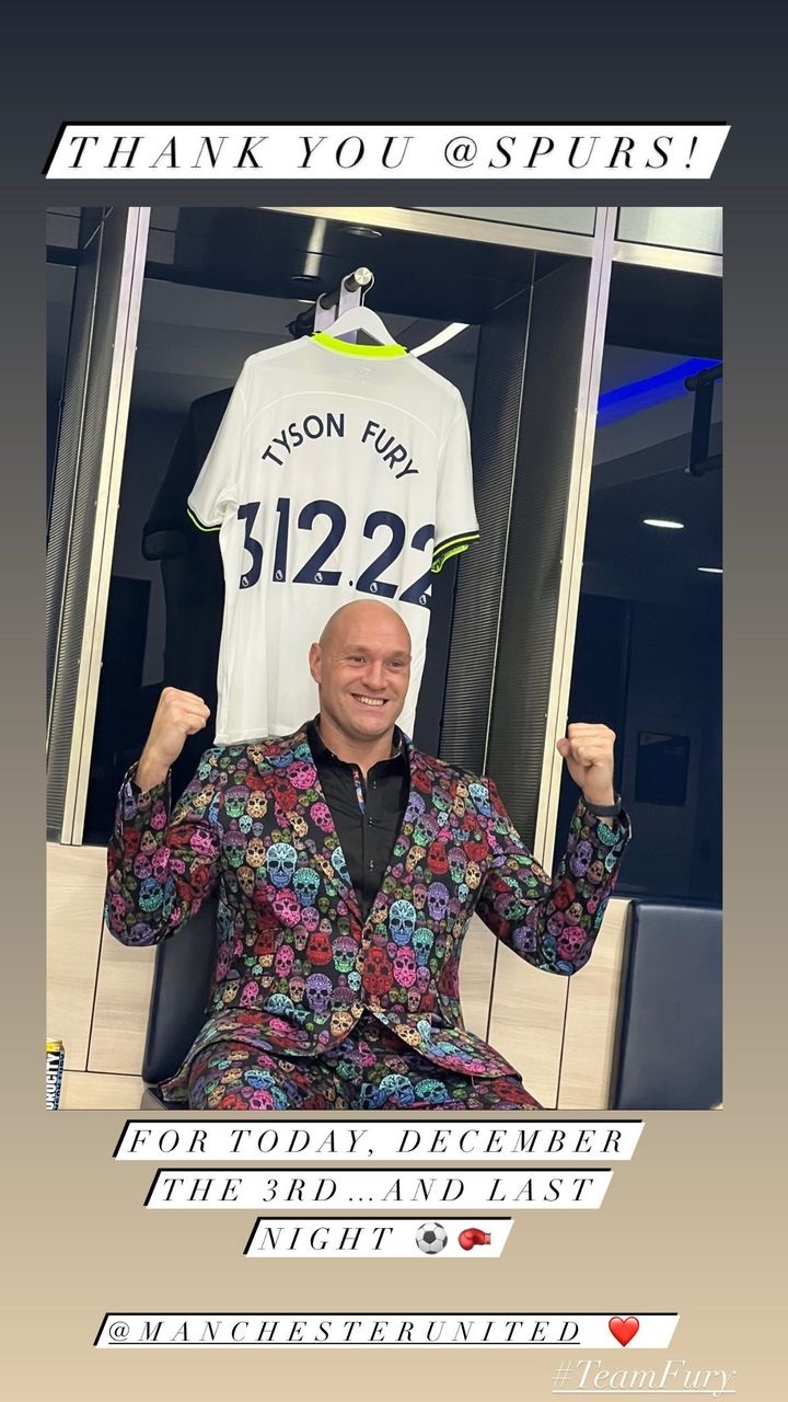 Man Utd fan Tyson Fury brutally trolls Tottenham as they give him Spurs shirt ahead of Derek Chisora fight