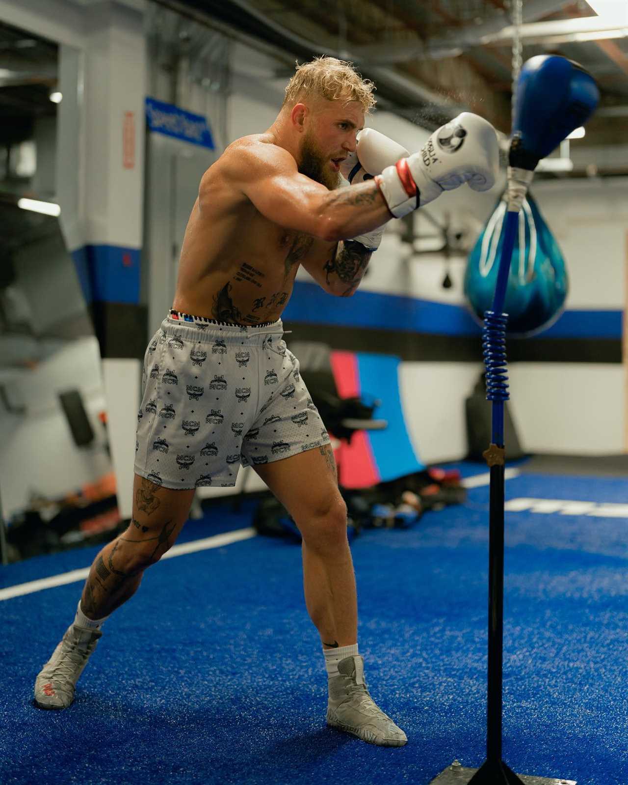 Watch Jake Paul show off hand speed and power in training for Anderson Silva fight after vowing to leave fans ‘shocked’