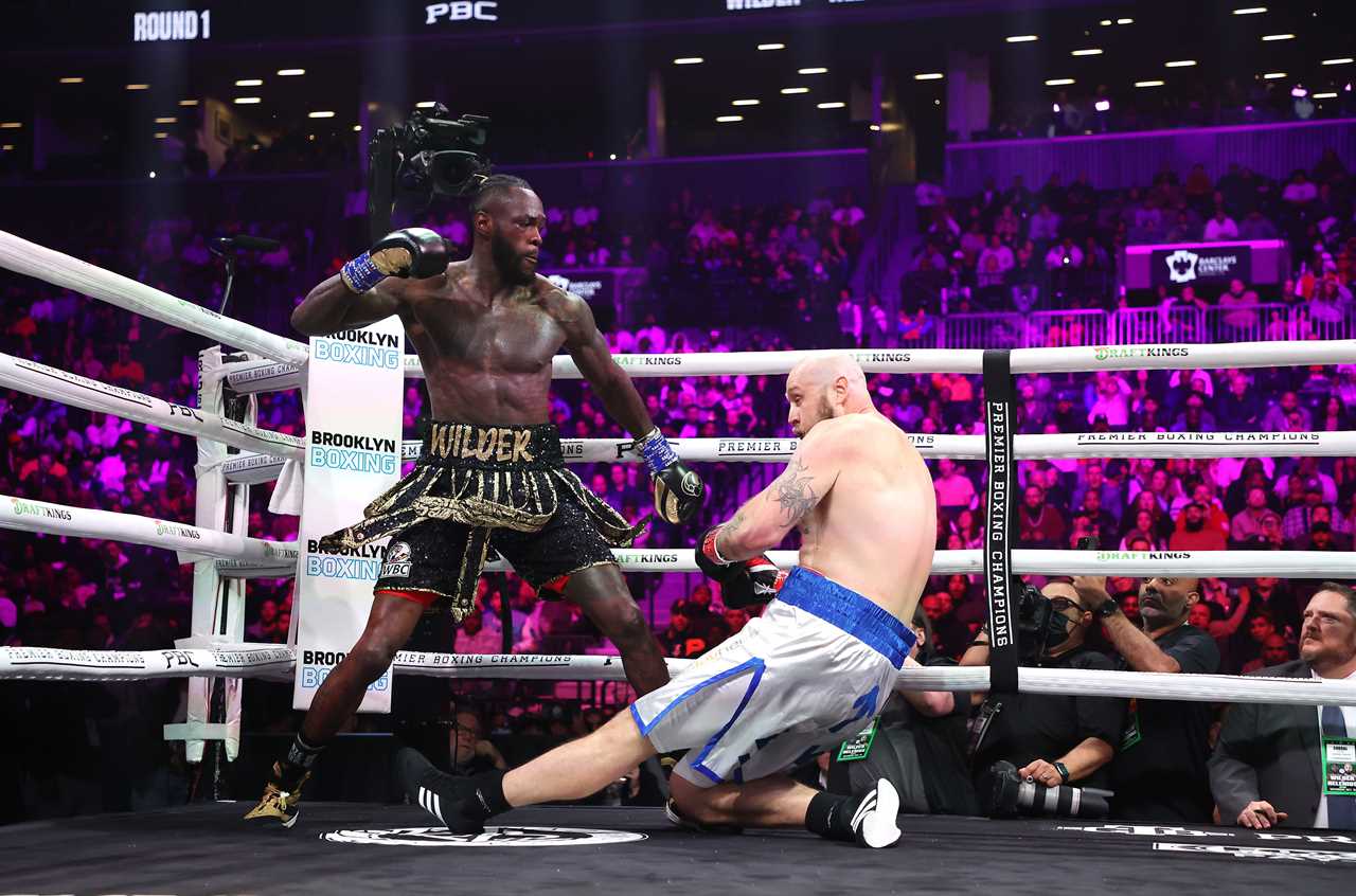 Dillian Whyte accuses Deontay Wilder of ‘fake crying’ after Helenius fight as he says ‘everything he does is an act’