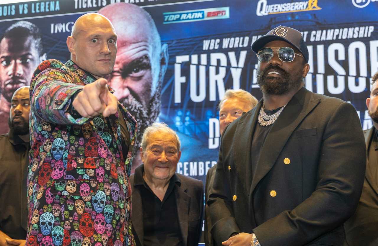 Derek Chisora claims Tyson Fury has put a GAGGING clause in the contract as heavyweight rivals get set for trilogy clash