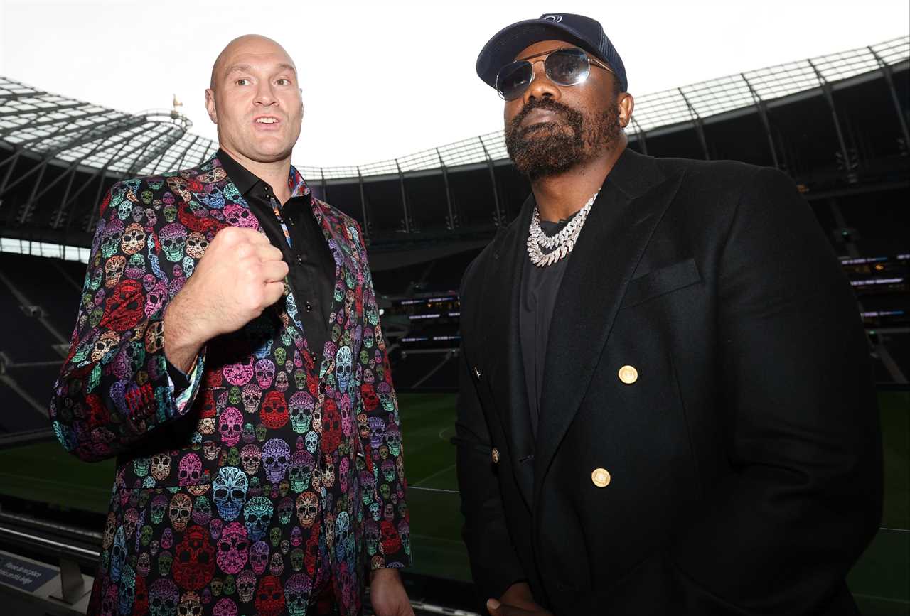 Watch Derek Chisora scream slur about Tottenham inside empty Spurs stadium as Tyson Fury trilogy fight confirmed