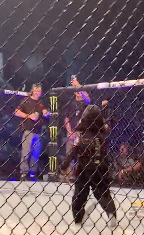 Watch Hasbulla ‘start career 1-0’ with fight in UFC 280 octagon as he is presented with brand new belt