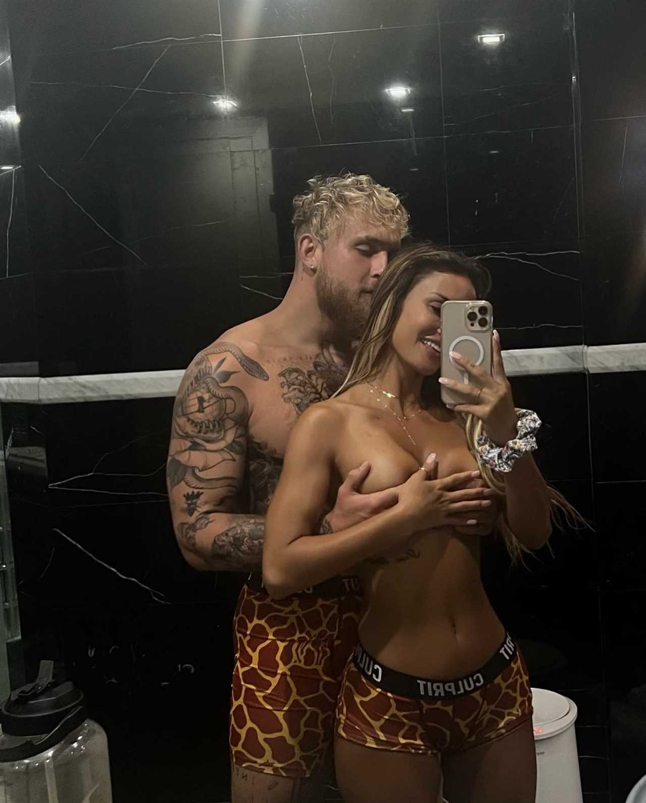 Jake Paul’s stunning girlfriend Julia Rose stuns in bikini on beach before gruelling hot yoga session