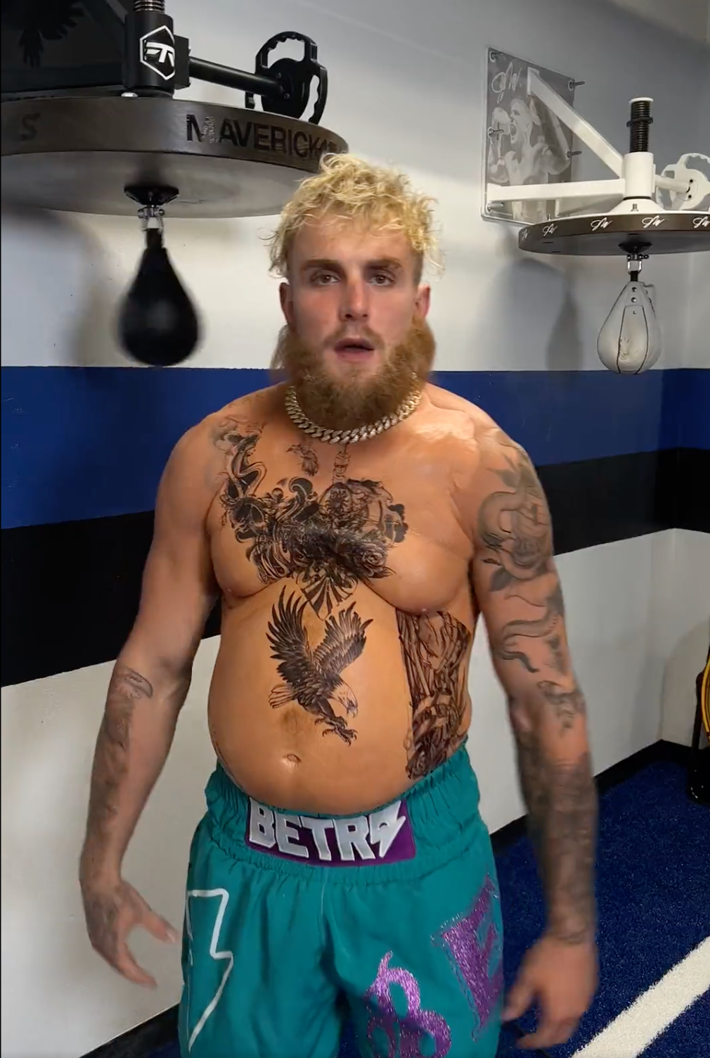 Jake Paul calls out Tyson Fury in a FAT SUIT and claims ‘p***y’ heavyweight champ has ‘gone quiet’