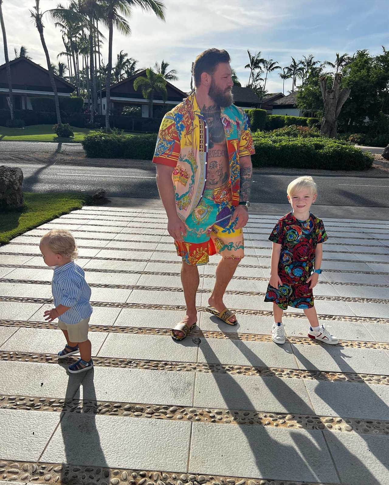Conor McGregor posts cute family snaps with sons Conor Jr and Rian as UFC star plots cage return