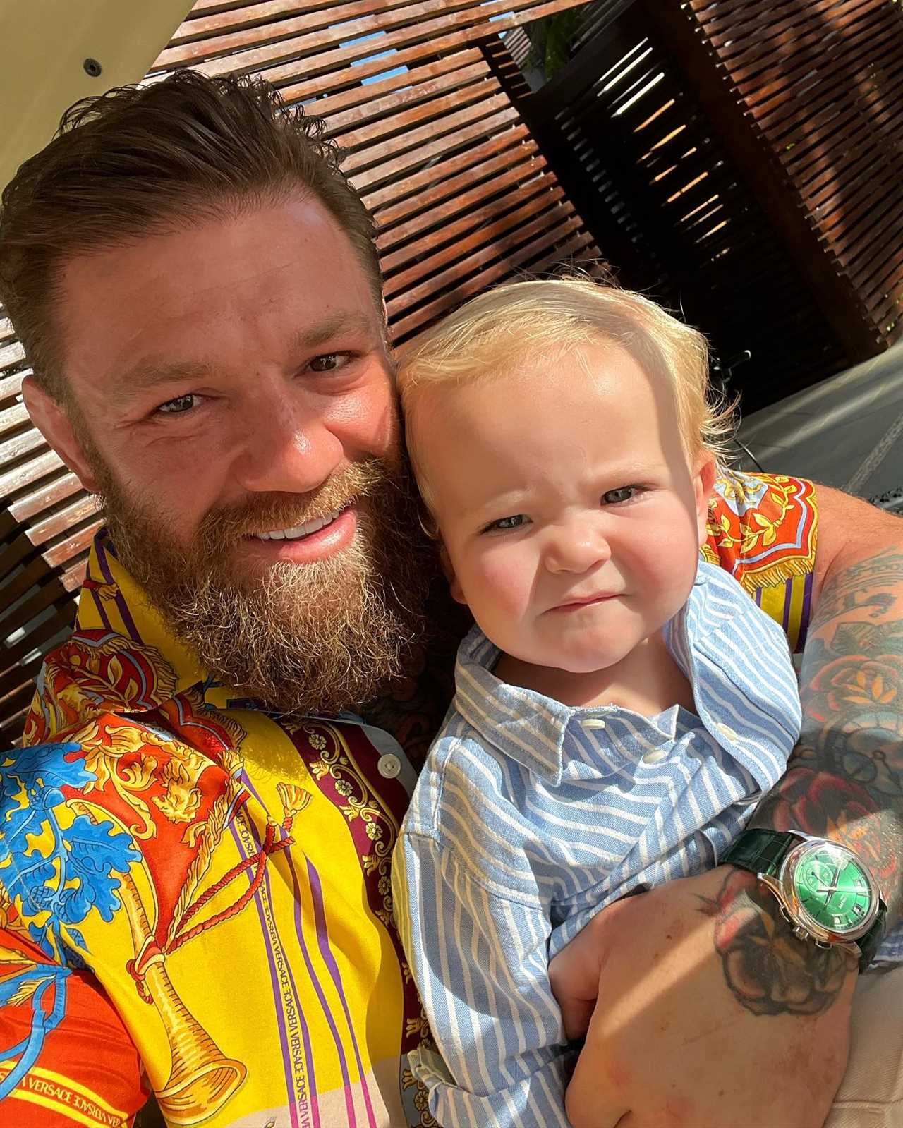 Conor McGregor posts cute family snaps with sons Conor Jr and Rian as UFC star plots cage return