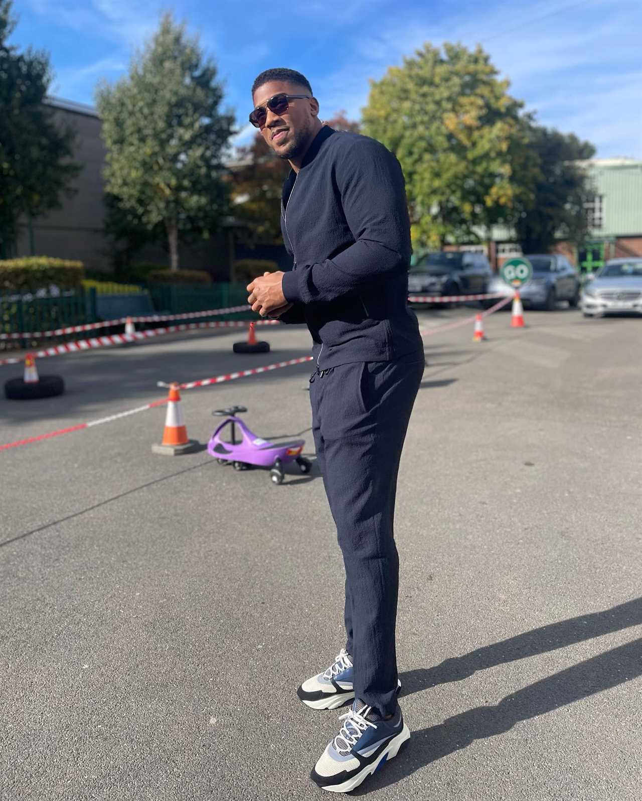 Anthony Joshua shows off new slimline physique as Dillian Whyte rematch lined up for deposed champ next year