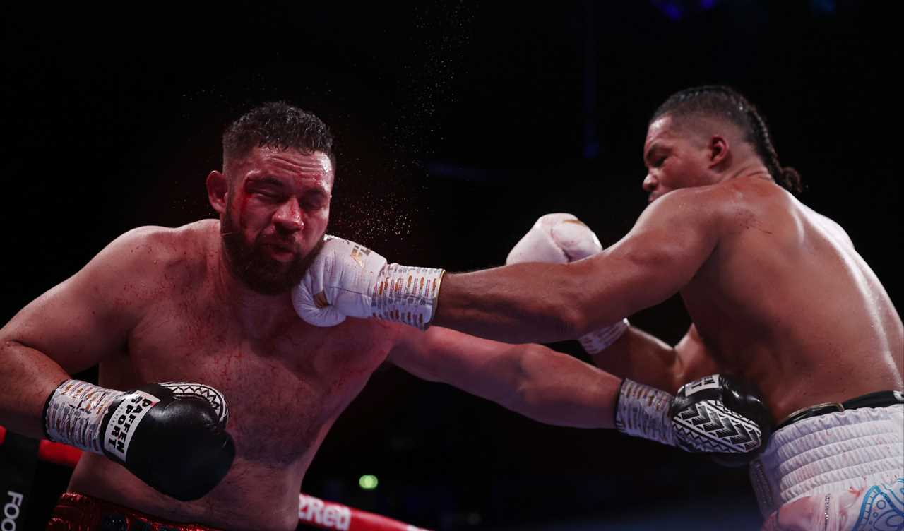 Joe Joyce and Oleksandr Usyk pictured together with Frank Warren hinting at ‘future heavyweight fight we can’t wait for’