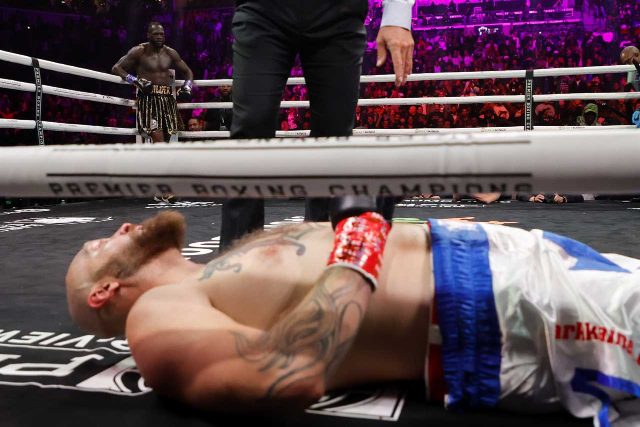 Anthony Joshua called out for blockbuster Wembley showdown by Deontay Wilder as American’s coach vows to KO Brit