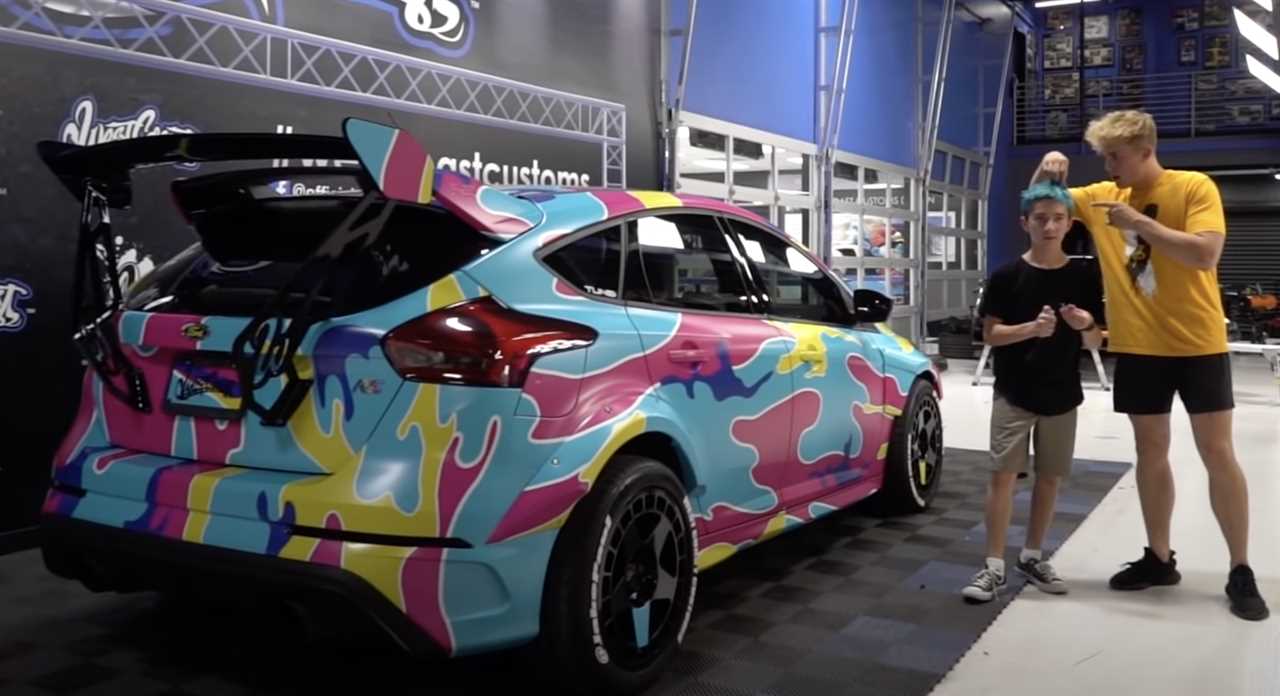 Inside Jake Paul’s insane car collection that includes a £165k Lamborghini Huracan, and a custom-wrapped £81k Tesla