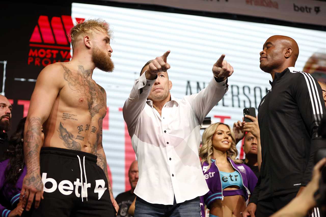 Jake Paul reveals what he told Anderson Silva during intense face-off ahead of fight with UFC legend