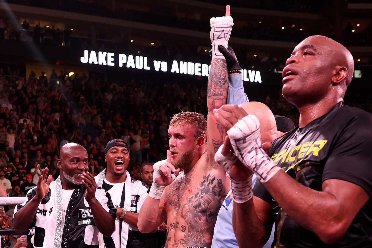 Scorecards for Jake Paul vs Anderson Silva revealed by YouTube star as YouTube star seals points victory with late knockdown from UFC legend
