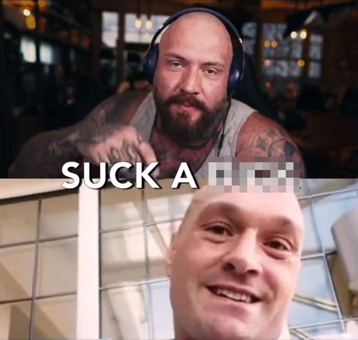 As Tyson Fury fumingly attacks True Geordie, the heavyweight star struggle to turn off the camera and end the interview, True Geordie is a snarky bully