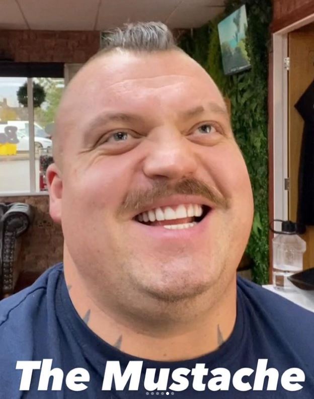 Eddie Hall, the former World's Strongest Man, looks completely different as he follows Conor McGregor to shave off his iconic beard